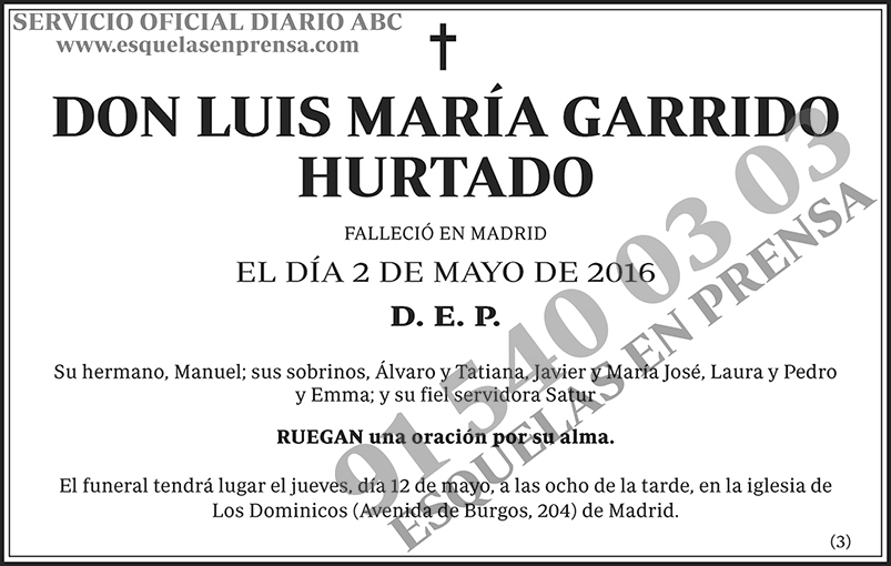 Luis María Garrido Hurtado